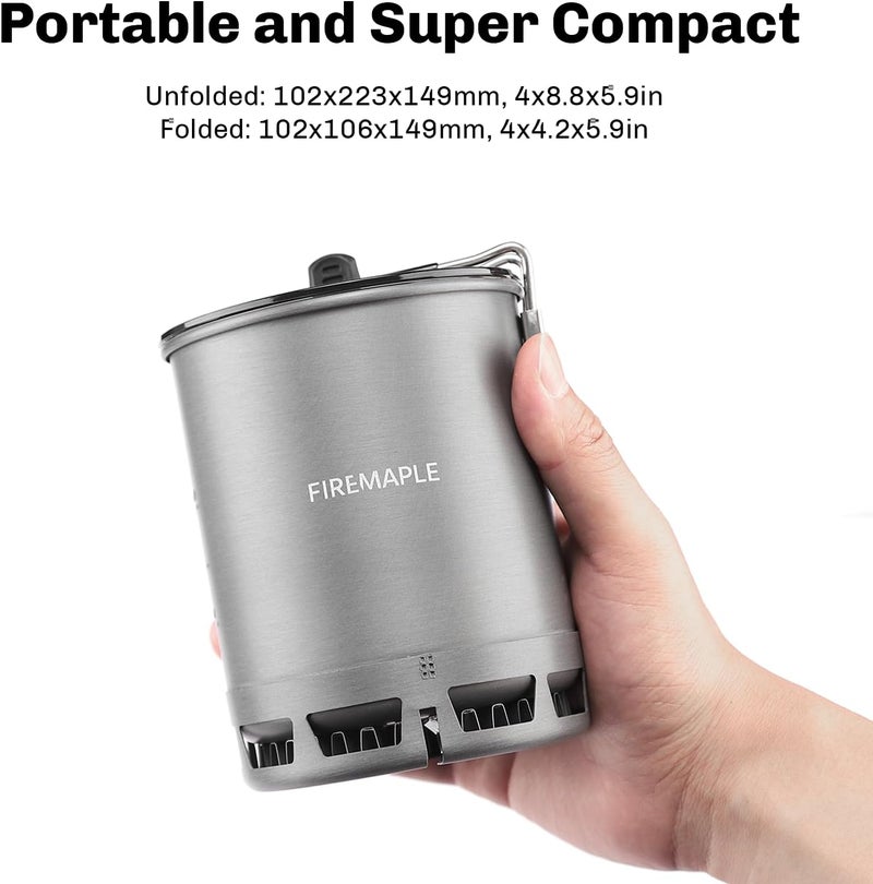 Fire-Maple Petrel Quickboil Pro Ultralight Cooking System – Compact & Fast-Boiling Backpacking Stove Pot Set, Ideal for Hiking, Solo Camping, Travelling, Hunting Trips, etc - Image 5